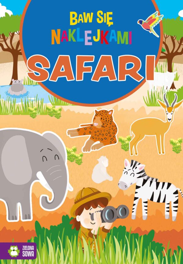 Safari. Baw się naklejkami - 978-83-8299-176-5