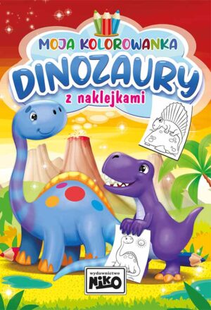 Dinozaury. Moja kolorowanka z naklejkami - 978-83-66565-71-5