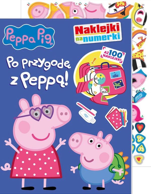 Po przygodę z Peppą. Świnka Peppa. Naklejki na numerki - 978-83-8282-343-1