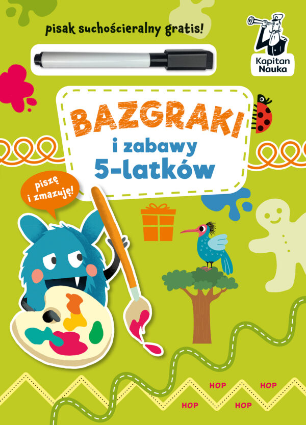 Bazgraki i zabawy 5-latków. Kapitan Nauka. Bazgraki - 978-83-67663-50-2