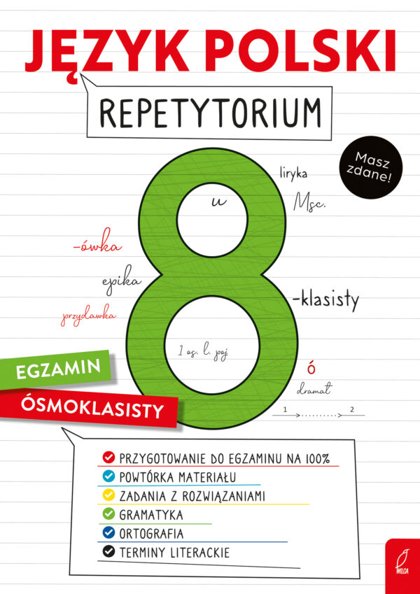 Język polski. Repetytorium. Egzamin ósmoklasisty - 978-83-8318-577-4