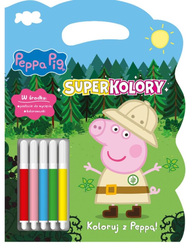 Koloruj z Peppą! Świnka Peppa. SuperKolory - 978-83-8282-455-1