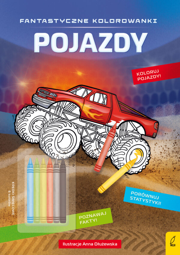 Pojazdy. Fantastyczne kolorowanki - 978-83-8318-136-3