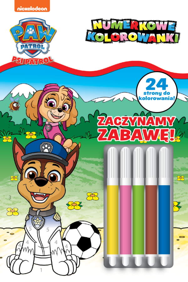 Zaczynamy zabawę! Numerkowe kolorowanki. Psi Patrol - 978-83-8282-274-8