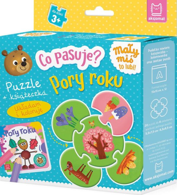 Pory roku. Co pasuje? Puzzle + książeczka - 978-83-8213-409-4