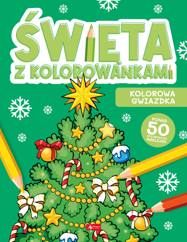 Kolorowa gwiazdka. Święta z kolorowankami - 978-83-8274-222-0