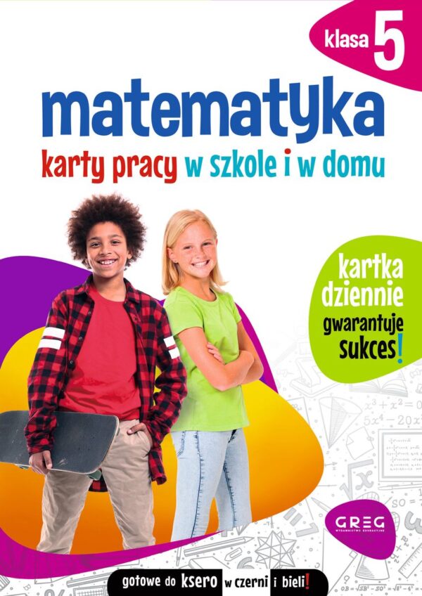 Matematyka. Karty pracy w szkole i w domu. Klasa 5 - 978-83-8186-040-6