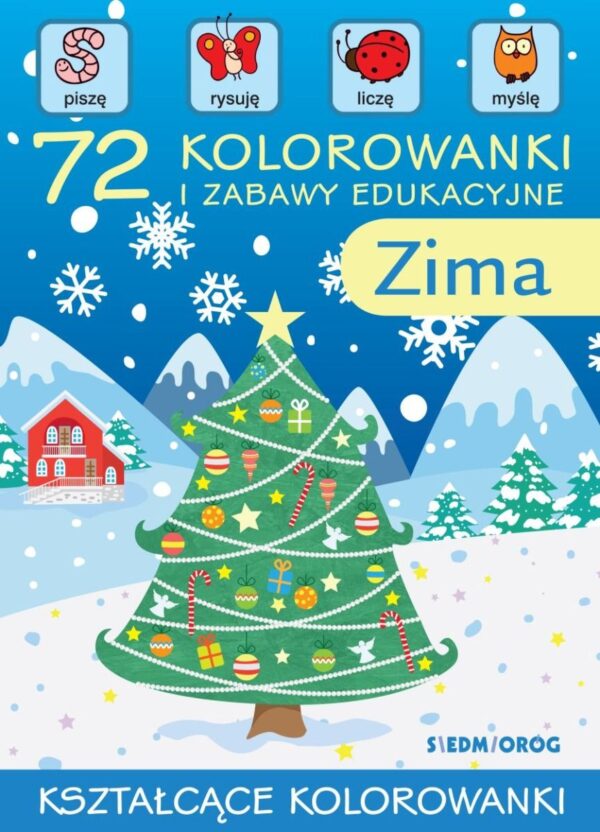 Zima. 72 kolorowanki i zabawy edukacyjne - 978-83-66339-65-1