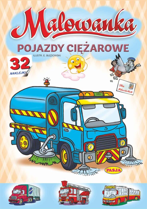 Pojazdy ciężarowe. Malowanka - 978-83-66964-14-3