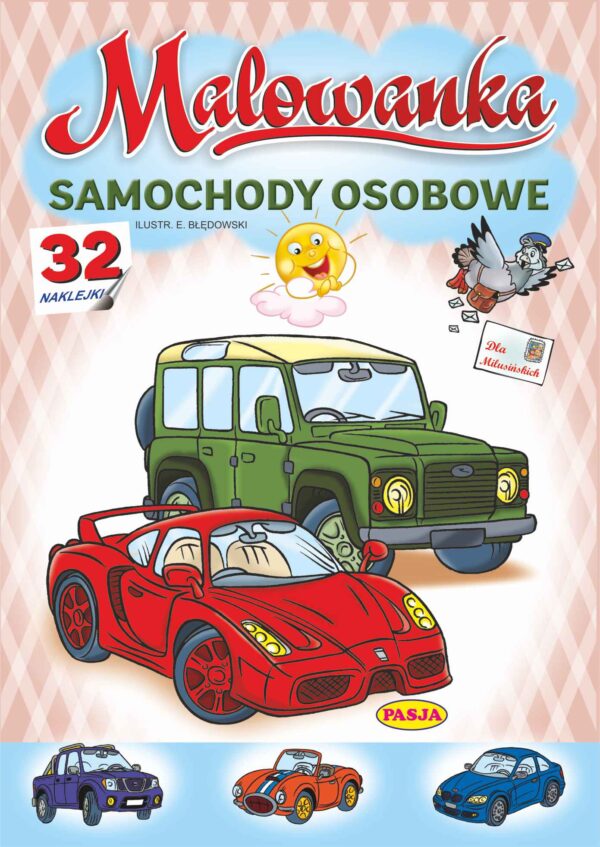 Samochody osobowe. Malowanka - 978-83-66964-54-9