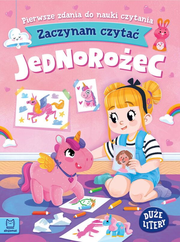 Jednorożec. Zaczynam czytać. Duże litery - 978-83-8213-855-9