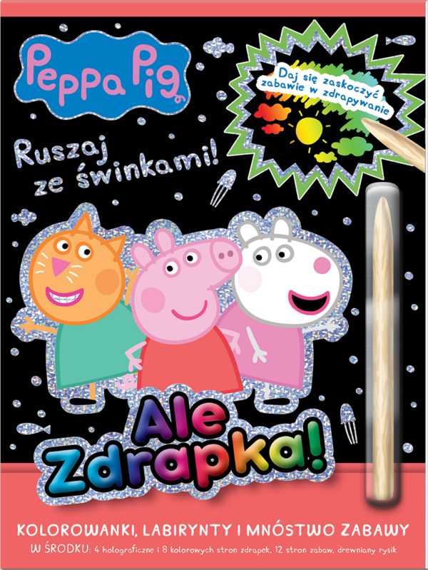 Ruszaj ze świnkami. Świnka Peppa. Ale zdrapka! - 978-83-8282-618-0