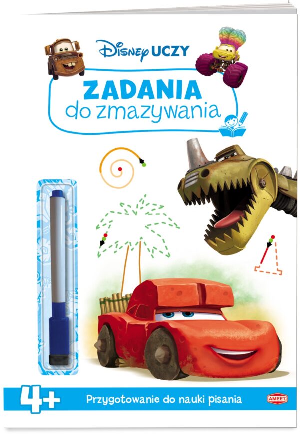 Disney Auta w trasie Zadania do zmazywania UPTC-9308 - 9788325343729