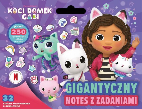 Gigantyczny notes z zadaniami. Koci Domek Gabi - 9788367797610