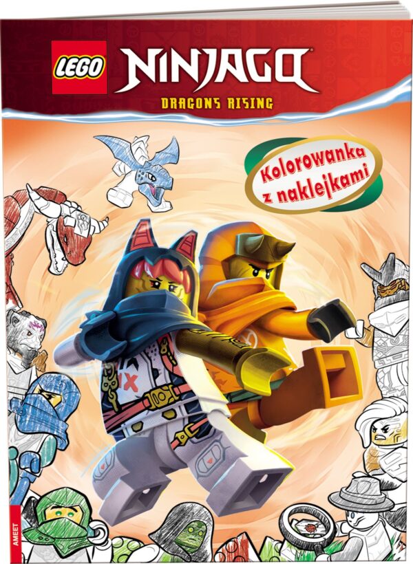 Lego Ninjago Kolorowanka z naklejkami NA-6706 - 9788325343880