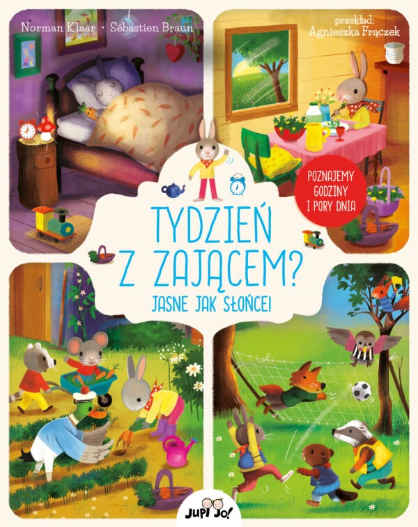 Tydzień z zającem? Jasne jak słońce!. Poznajemy godziny i pory dnia - 978-83-8144-990-8