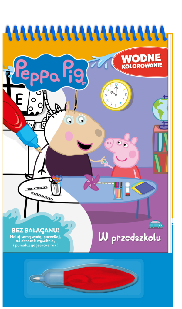 W przedszkolu. Świnka Peppa. Wodne kolorowanie - 978-83-8282-644-9