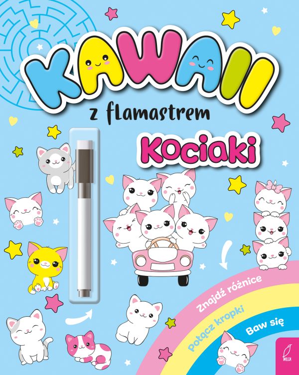 Kawaii z flamastrem. Kociaki - 978-83-8319-244-4