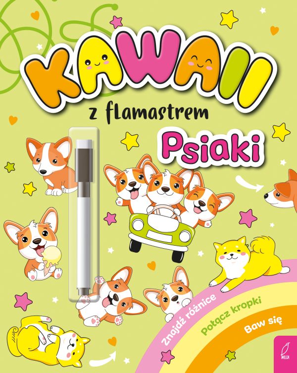 Kawaii z flamastrem. Psiaki - 978-83-8319-245-1