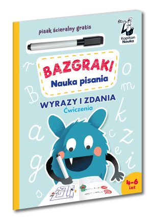 Litery i wyrazy. Ćwiczenia. Nauka pisania. Bazgraki - 978-83-68044-10-2