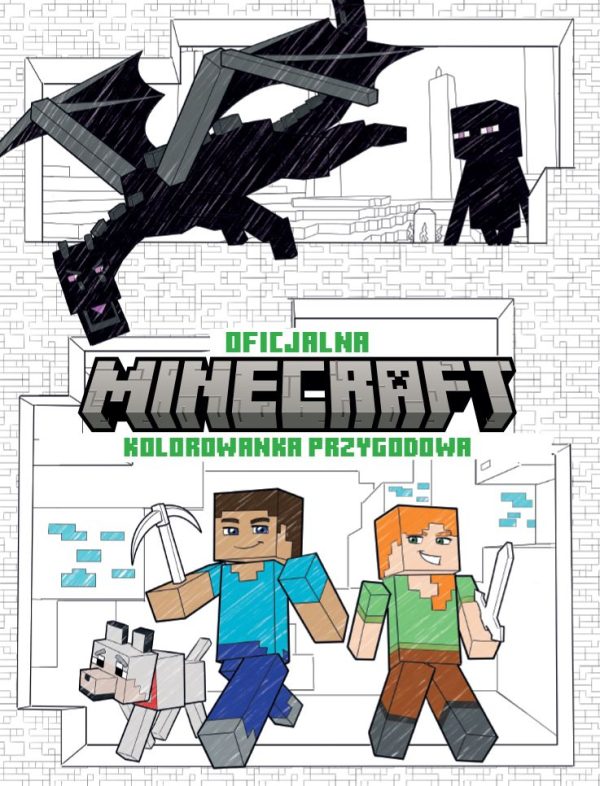 MINECRAFT. Oficjalna kolorowanka przygodowa - 9788367715294