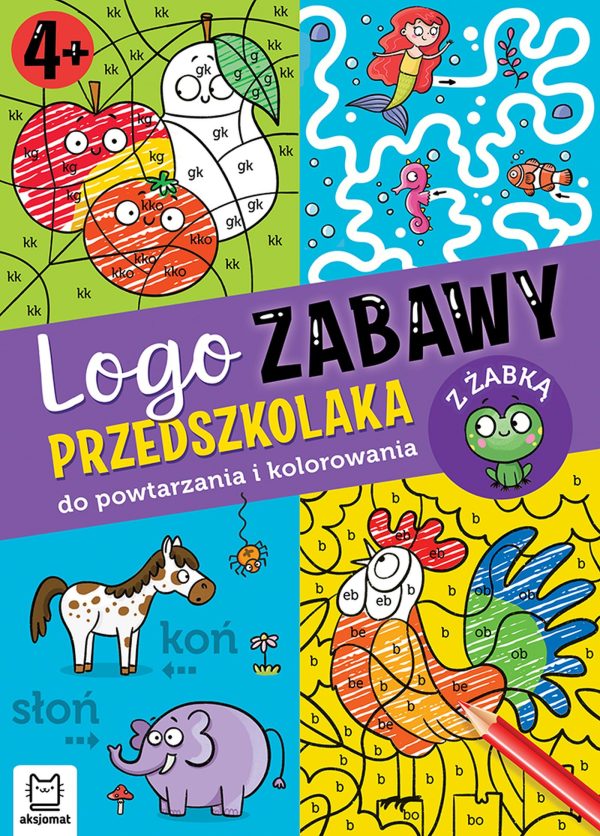 Logo zabawy przedszkolaka. Do powtarzania i kolorowania z żabką - 978-83-8213-904-4