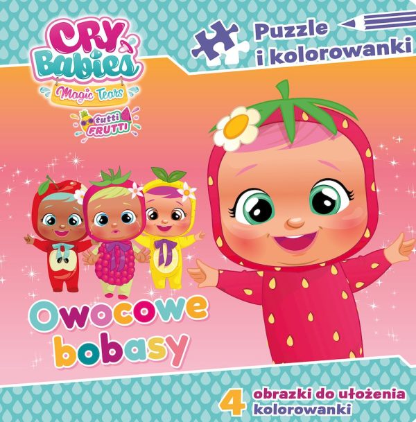 Owocowe bobasy. Cry babies. Puzzle i kolorowanki - 978-83-8282-230-4