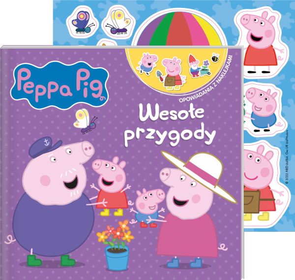 Wakacyjne przygody. Świnka Peppa. Opowiadania z naklejkami - 978-83-8282-862-7