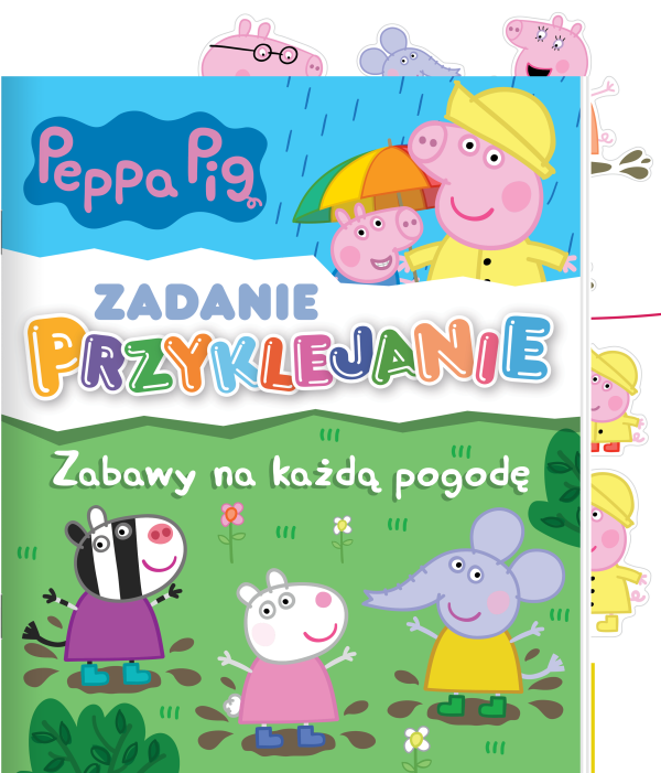 Zabawy na każdą pogodę. Świnka Peppa. Zadanie Przyklejanie - 978-83-8282-866-5