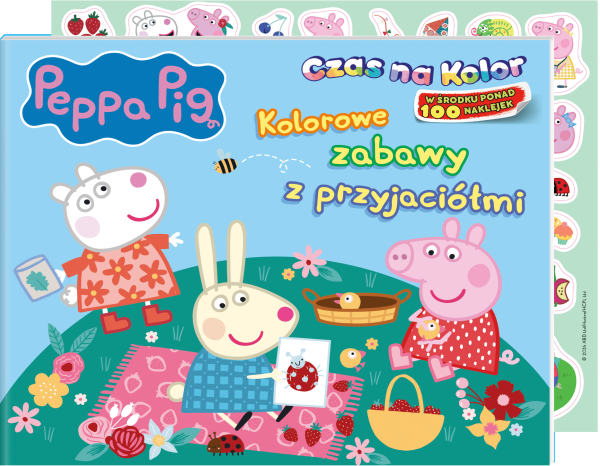 Kolorowe zabawy z przyjaciółmi. Świnka Peppa. Czas na kolor - 978-83-8282-870-2