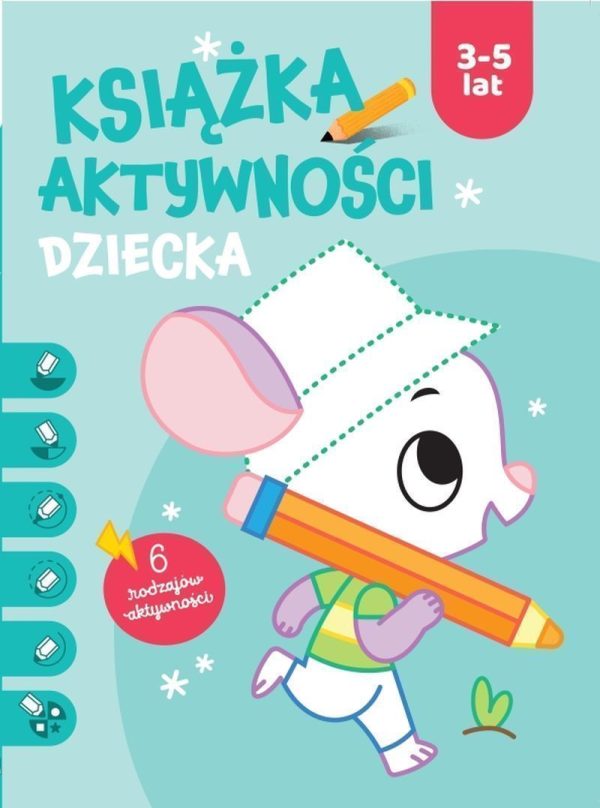 Książka aktywności dziecka 3-5 lat. Niebieska - 9789464763195