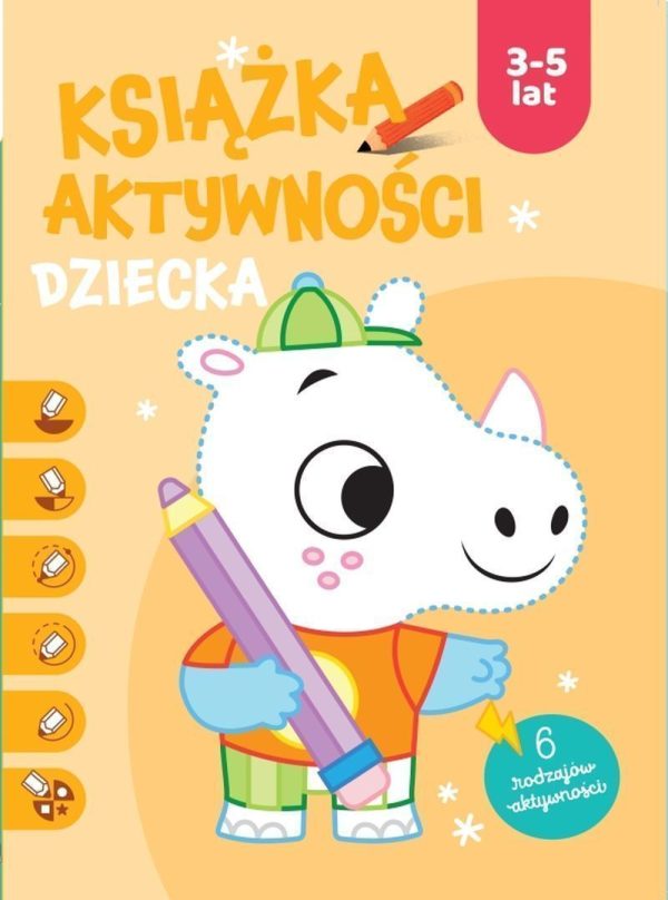 Książka aktywności dziecka 3-5 lat. Pomarańczowa - 9789464763201