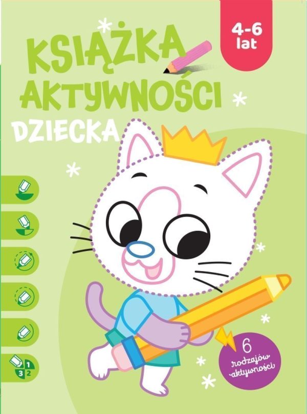 Książka aktywności dziecka 4-6 lat. Zielona - 9789464763218