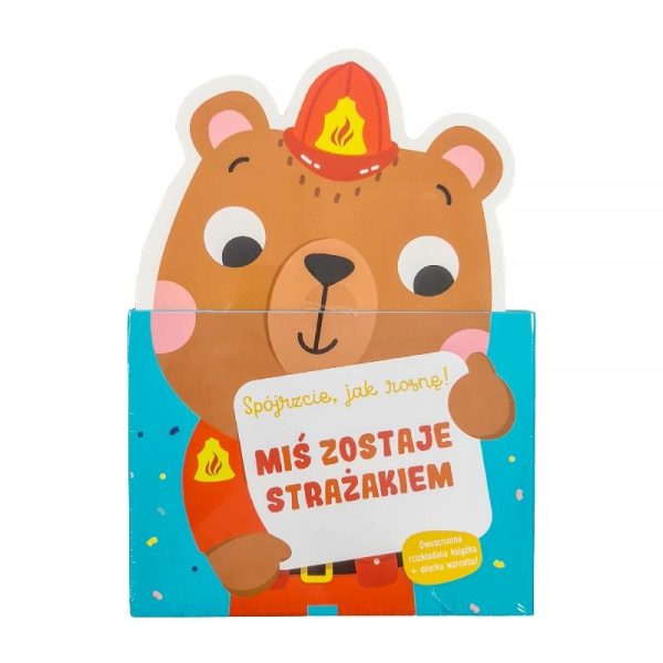 Miś zostaje strażakiem. Książeczka z miarką wzrostu - 9789464223262