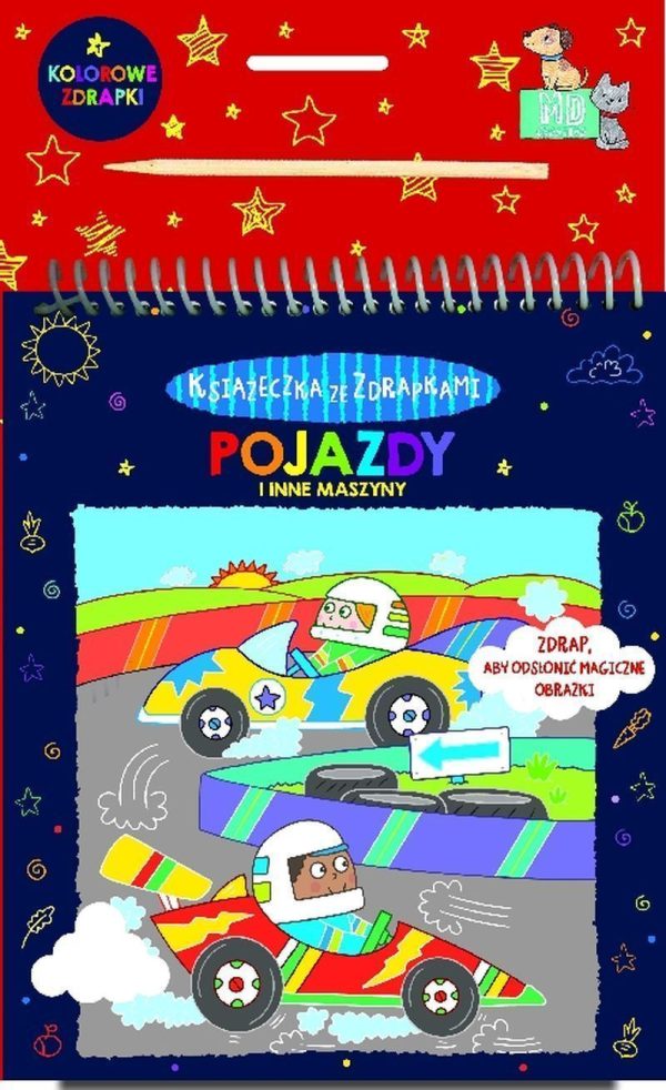 Pojazdy i inne maszyny. Kolorowe zdrapki - 9788367058803