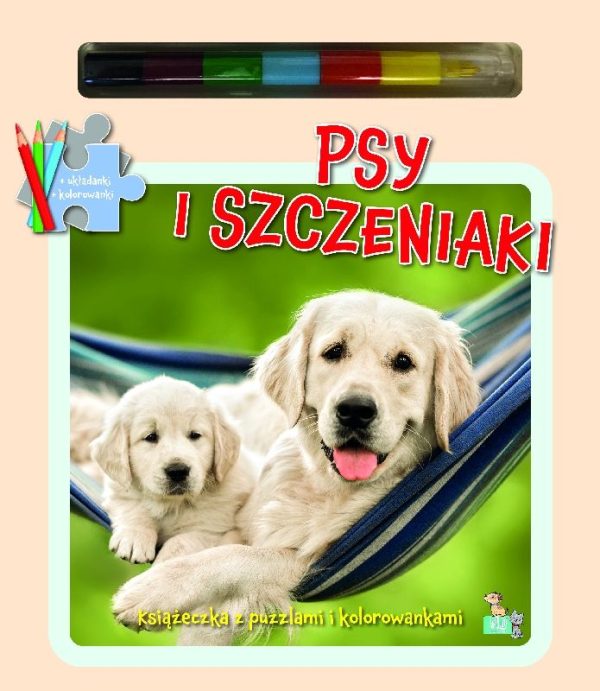 Psy i szczeniaki. Książeczki z puzzlami