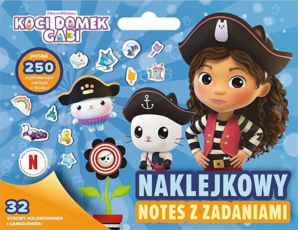 Ks08441 Koci Domek Gabi. Naklejkowy notes z zadaniami / Universal Gabby's Dollhouse - 9788368084412