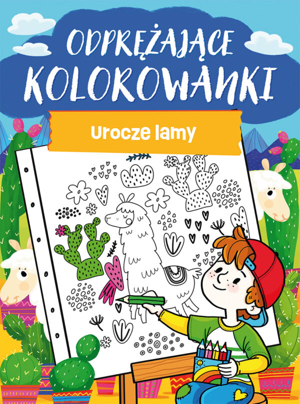 Urocze lamy. Odprężające kolorowanki - 9788368033397