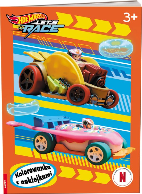 Hot Wheels Let's Race kolorowanka z naklejkami NA-1601 - 9788325345198