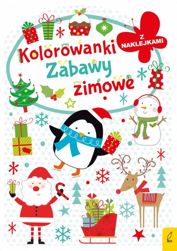 Zabawy zimowe. Kolorowanka z wykrojnikiem - 9788383194660