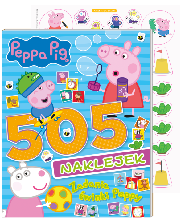 Zadania świnki Peppy. Świnka Peppa. 505 naklejek - 978-83-8282-858-0